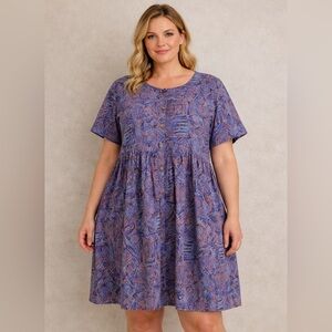 Vintage Hilo & Hattie Short-Sleeve Women's Dress